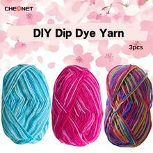 3 cuộn len màu ombre mềm mại, len móc và đan, thích hợp cho việc đan móc và đan hàng ngày Áo len, khăn quàng cổ, mũ, đồ thủ công tự làm, 50g*3, len dành cho người mới bắt đầu - Nhiều màu - Xem 47