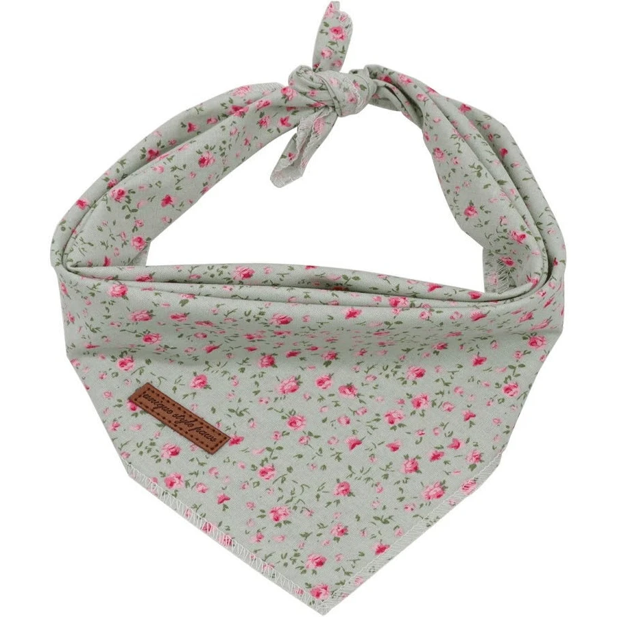 Unique Style Paws Dog Bandanas 1PC Washable Cotton Triangle Dog Scarfs For Small Medium Large Dogs And Cats - ColorR - 查看 1