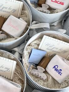 1条可定制刺绣名字头带,个性化化妆洗脸头带,可调节自粘SPA头带,适用于护肤、美容、瑜伽、沐浴,可爱定制名字头带,适合女性日常护理、毕业典礼、母亲节礼物 - 彩色 - 查看 9