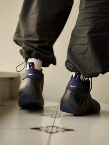Nike Air Flightposite: zapatillas de baloncesto de caña media, elegantes y cómodas para hombre, color negro/morado, edición 2025 - Negro púrpura - Ver 10