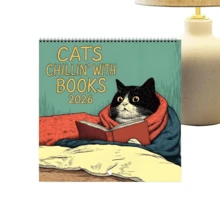 2026 Cat Calendar 12 Monthly Cats Wall Calendar 2026 Planner Funny Family Planner - Multicolor - View 5
