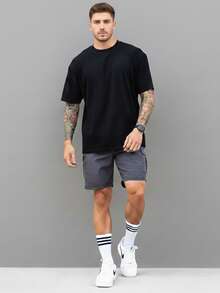 Men Shorts - 深灰色 - 查看 5