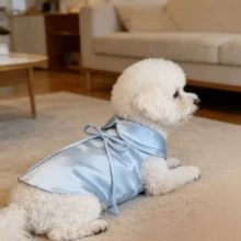 1pc Cute Bow Tie Silky Soft Pet Sleepwear, Dog Clothes Cat Clothes For Teddy, Maltese, Poodle - Multicolor - View 5