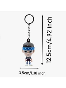 1 buah Gantungan Kunci Figur 3D Stranger Things Berlisensi Resmi Netflix, Gantungan Kunci Karakter Mini Koleksi yang Menampilkan Eleven, Eddie Munson, Lucas Sinclair, Robin Buckley & Demogorgon, Dekorasi Meja Bergaya Anime & Gantungan Kunci, Hadiah Liburan Sempurna untuk Teman & Penggemar - MultiWarna - View 9