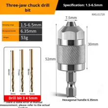 Detachable Lightweight Multi-Function Aluminum Alloy Conversion Clamp Head, Universal Hexagonal Shaft Three-Jaw Electric Grinder Conversion Clamp Head, New Upgraded High Concentricity Conversion Head Three-Jaw Clamp Head - Adapter Head Three-jaw Chuck - View 11