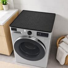 Washing Machine Silicone Protective Pad Dustproof And Waterproof Storage Pad Drum Washing Machine Dryer Top Protective Pad - Black - View 1