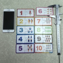 Kids Math Learning Number Matching Puzzle Toys, Number Recognition, Quantity Pairing, Home Math Early Education Toys, Numeracy Development Puzzle Toys, For 2-5 Years Old Children, Children's Day Gift, Preschool Gift - Multicolor - View 10