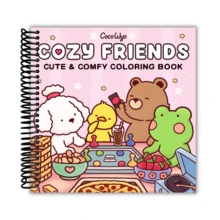 Cozy Friends: Coloring Book For Adults And Teens Featuring Super Cute Animal Characters With Easy And Simple Designs For Relaxation (Spiral Bound) - Single Book - View 1