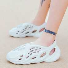 Foam Runners Shoes For Men Women Soft Cloud Slides Slippers Non-Slip Walking Sandals Beach Platform Pillow Sandals Lightweight Slip-On Foam Runners Outdoor Quick-Drying Sports Slides. - trắng - Xem 1