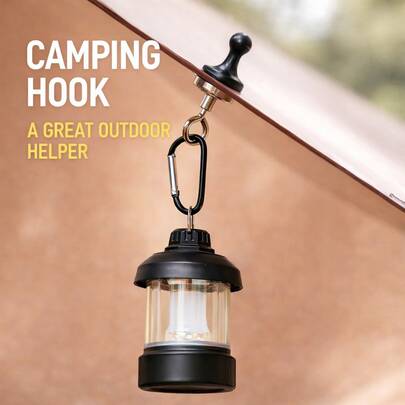 1 قطعة خطاف مغناطيسي قوي للتخييم، مشبك تعليق مغناطيسي ثقيل الوزن للخيمة والفوانيس والمعدات الخارجية، خطاف مغناطيسي محمول متعدد الاستخدامات لشواية الشواء والرحلات البرية والحياة في الفان والورشة المنزلية، ملحق آمن للأسطح المعدنية للأدوات والمفاتيح وزجاجات المياه