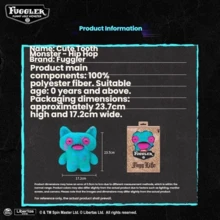 Spin Master 官方正品可爱牙齿怪兽嘻哈系列毛绒玩偶，萌趣十足的小摆件 - 彩色 - 查看 3