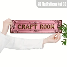 2D 复古手工金属招牌，1 件装，创意街牌，家居装饰，房间装饰，餐厅装饰，咖啡馆装饰，车库装饰，农舍风格装饰，4.0 x 16.0 英寸，2D 平面 - 1PC - 查看 6