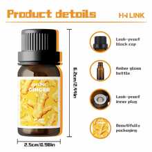 HWLINK 10ml Ginger Essential Oil, Ginger Oil, Plant Essential Oil, Diffuser, Humidifier, Reed Diffuser, Candle Making, Fresh Air, Holiday Gift, Travel Convenient, Natural Fresh, Indoor Fragrance - Ginger - View 4