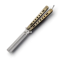 1 件随机款式，蝴蝶梳折叠蝴蝶刷，初学者训练刀练习刷，飞刀玩具，刀，玩具，烦躁玩具，蝴蝶刀，小刀 - 彩色 - 查看 12