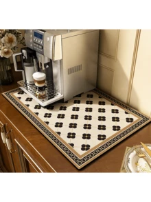 1 tấm lót cốc cà phê - Che giấu vết bẩn, đế cao su thấm hút, nhanh khô, thích hợp cho mặt bàn bếp, quầy cà phê, giá phơi chén đĩa, tương thích với máy pha cà phê, bình pha cà phê kiểu Pháp, máy pha cà phê espresso. - Nhiều màu - Xem 1