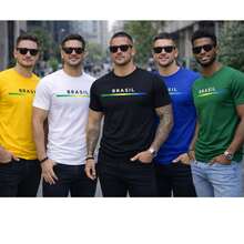 Men's Brazil T-Shirt - Comfort And Style For The World Cup - Màu xanh lam - Xem 3