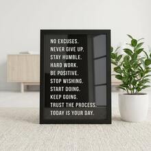 1 pieza Póster de arte de pared inspirador - Citas motivacionales para oficina, gimnasio, decoración del hogar - Regalo de aliento - Arte de pared de afirmación positiva - Arte de pared para emprendedores, arte de pared minimalista y motivacional | Impresión de cita positiva, estética simple, adecuada para el hogar, la oficina y el espacio de estudio, recordatorio suave diario y regalo reflexivo - Multicolor - Ver 11