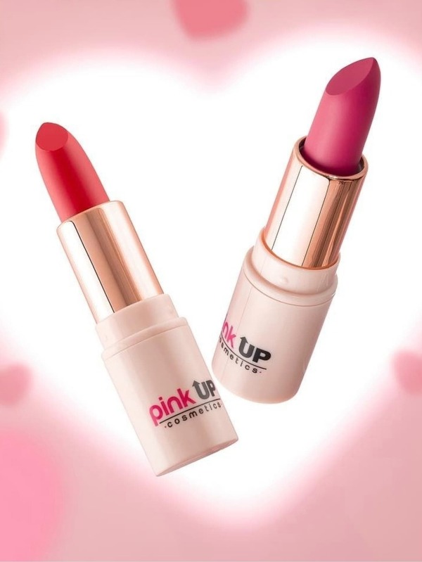 Pink Up Labial en Barra Matte Color Intenso Hidratante Larga Duración Humectación Natural Acabado Profesional Barra Suave Color Vibrante Perfecto Look Diario y Noche