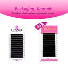 Extensiones de pestañas en abanico de 12 filas TDANCE, pestañas que se expanden por sí solas, pestañas de rápido florecimiento, 0.03/0.05/0.07, racimos de pestañas de 8-15mm, racimos de pestañas, pestañas individuales, pestañas postizas - Negro - Ver 11