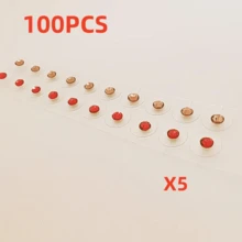 Perlas de acupresión para la oreja, la terapia de masaje de acupresión para la oreja ayuda a relajar el Body y la mente, aliviar el estrés, fácil de usar. - Multicolor - Ver 45