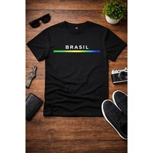 Men's Brazil T-Shirt - Comfort And Style For The World Cup - Black - View 4