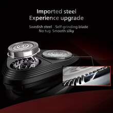 Afeitadora eléctrica Philips S1113/02 Serie 1000 con cabezales flotantes 3D, cuchillas PowerCut, resistente al agua IPX7, 30 minutos de autonomía, carga USB, afeitado rotativo en seco y húmedo, ideal como regalo, para viajes o uso diario - Negro - Ver 5