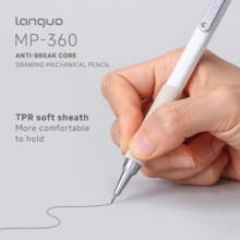 1pc Soft Grip Automatic Mechanical Pencil, 0.3mm/0.5mm/0.7mm/0.9mm Options, For Drawing, Sketching, Art Students, Retractable Lead, Back To School Supplies - Multicolor - View 8