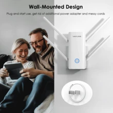 WAVLINK AX3000 WiFi 6 Extender & Router | Dual Band Booster/Repeater/AP With 160MHz,Mesh Support,Gigabit Ethernet Port | Up To 3000Mbps For Gaming,4K/8K Streaming & Eliminating Dead Zones - Phích cắm loại A của Mỹ (220-240V) - Xem 8