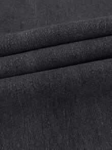 Women's High Waist Elastic Skinny Jeans, Tummy Control And Lift, Pull-On Style With Pockets - Dark Grey - View 9