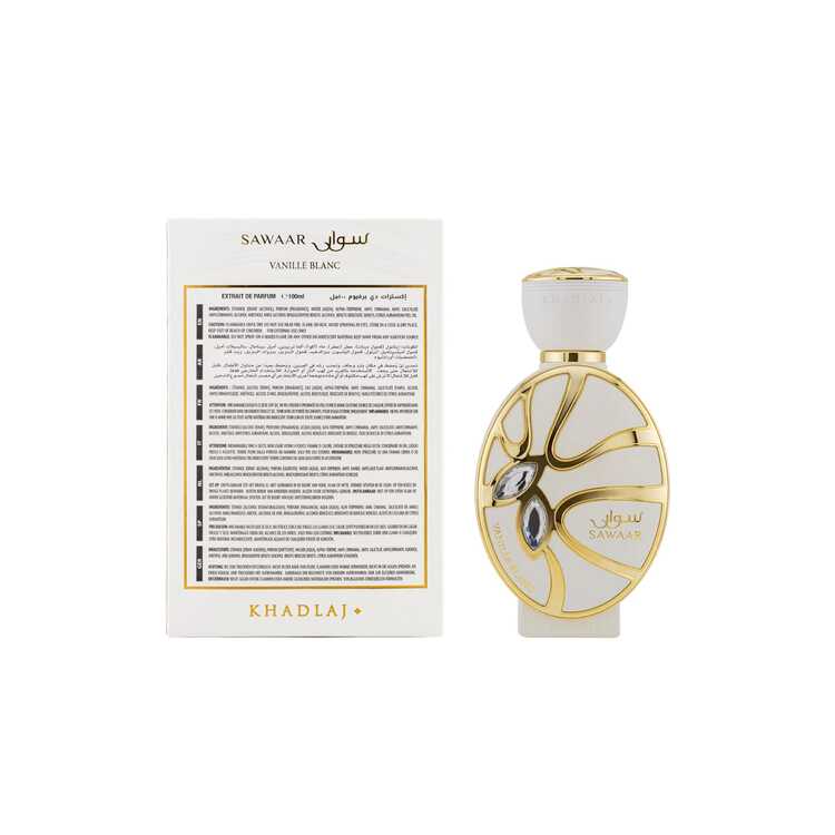Sawaar Vanille Blanc 100ml Extrait De Parfum Khadlaj Perfumes For