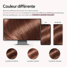 SHINEHAIR Light Brown Mixed Bob Wig, Without Lace, 9x6 Cm, 180% Hair Density, Layered Cut. - Multicolor - View 11