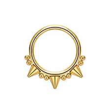 1 pieza Aro de nariz con bisagra de titanio G23, Aro de septum nasal de 18G 16G, Joyería de perforación corporal, Aro de cartílago de oreja - Plateado - Ver 10