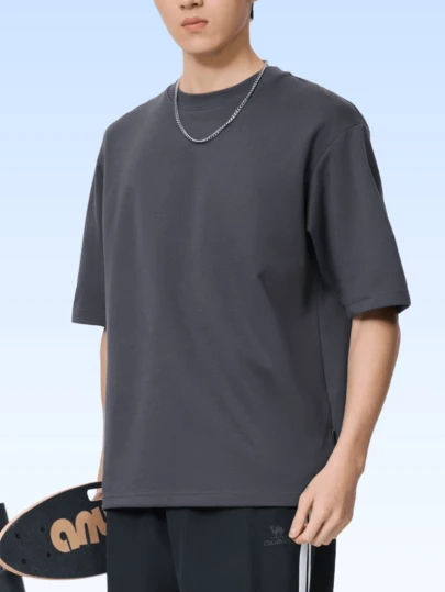 CAMEL CROWN Men's Outdoor Quick-Drying T-Shirt, Summer Thin, Breathable, Moisture-Wicking, Cooling, Sun Protection, Crew Neck Short-Sleeved T-Shirt