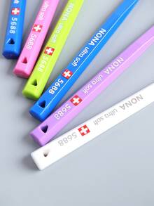 3支装瑞士彩色随机超软牙刷，小刷头，聚丙烯刷毛，无异味设计，保护牙龈，适合成人 - 男女通用手动牙刷套装 - 彩色 - 查看 7