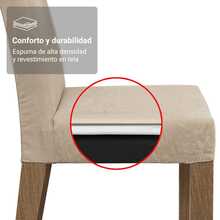 Juego de Comedor Mesa 6 Sillas Color Marrón/Gris/Imperial Renata Madesa - Marrón e imperial - Ver 6