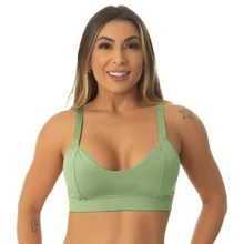 Reinforced Bra, Double Comfort With Reinforced Elastic And Elegance!! 127 - 綠色 - 查看 5