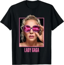 LadyGaga Joanne Glasses T-Shirt - 黑色 - 查看 1