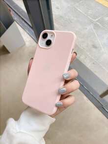 1个粉色哑光极简全包覆TPU防震手机壳，兼容 17、16、15、14、13、12、11 Pro Max、Air - 粉色 - 查看 2