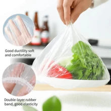 600pcs Thick Disposable Cling Film, Transparent Stretchable Food Wrap For Leftovers, Fruits And Vegetables - Multicolor - View 5