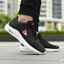 Women's Comfortable Athletic Shoes For The Gym - New Release - 黑色/粉紅色 - 查看 1