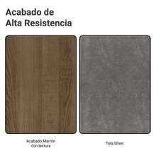 MADESA Dining Table & Chair Sets - Brown and Grey - View 12