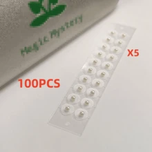 Perlas de acupresión para la oreja, la terapia de masaje de acupresión para la oreja ayuda a relajar el Body y la mente, aliviar el estrés, fácil de usar. - Multicolor - Ver 18