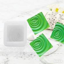 3D Arch Leaf Shaped Candle Silicone Mold, DIY Handmade Soap, Plaster, Resin Crafts Mold - White - View 2