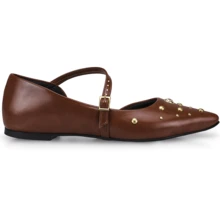 Women's Slingback Pointed Toe Flat Shoe Fashion Mule 6773 - Lạc đà - Xem 6