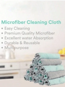 10pcs/Pack Random Color Super Absorbent Microfiber Kitchen Dishcloth, High Efficiency Dish Towel, Suitable For Kitchen, Bathroom, Home And Other Scenarios/Mother's Day/Kitchen /Garden Stuff/Kitchen/Home/Bbq Essentials/Summer/Garden/Kitchen /Garden Stuff/Bathroom /Bedroom/Bathroom Accessarie/Rain Coat Woman/Rain Coat Woman - Multicolor - View 5