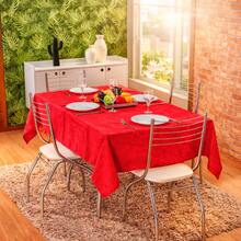 Jacquard Tablecloth Christmas Decoration - Red - View 1