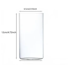 Vaso de vidrio, apto para agua, jugo, cerveza, bebidas y cócteles, vaso de pinta sin plomo, vaso de vidrio para beber - transparente - Ver 12