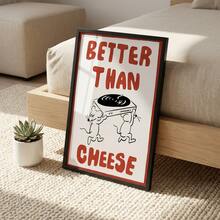 1 tấm tranh in trên vải canvas, hình chuột hoạt hình dễ thương, "Âm nhạc còn tuyệt hơn cả pho mát", thiết kế hiện đại, phong cách và sáng tạo, tranh treo tường trang trí phòng khách, phòng ngủ, hành lang, quà tặng nghệ thuật thay thế, kích thước tối đa 60*90cm. - Đỏ - Xem 8