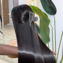 Black Lace Front Wigs 13x6 13x4 200 Density HD Lace Front Wigs For Black Women Glueless Wigs Pre Plucked #1B Straight 24 Inch Heat Resistant Fiber Hair With Baby Hair Daily Party Cosplay Use - Natural & Black - View 5