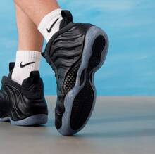 Zapatillas de baloncesto Nike Air Foamposite One clásicas, retro, versátiles y cómodas de caña alta para hombre - Negro - Ver 4